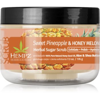 HEMPZ Sweet Pineapple Honey Melon exfoliant pentru corp - imagine 2